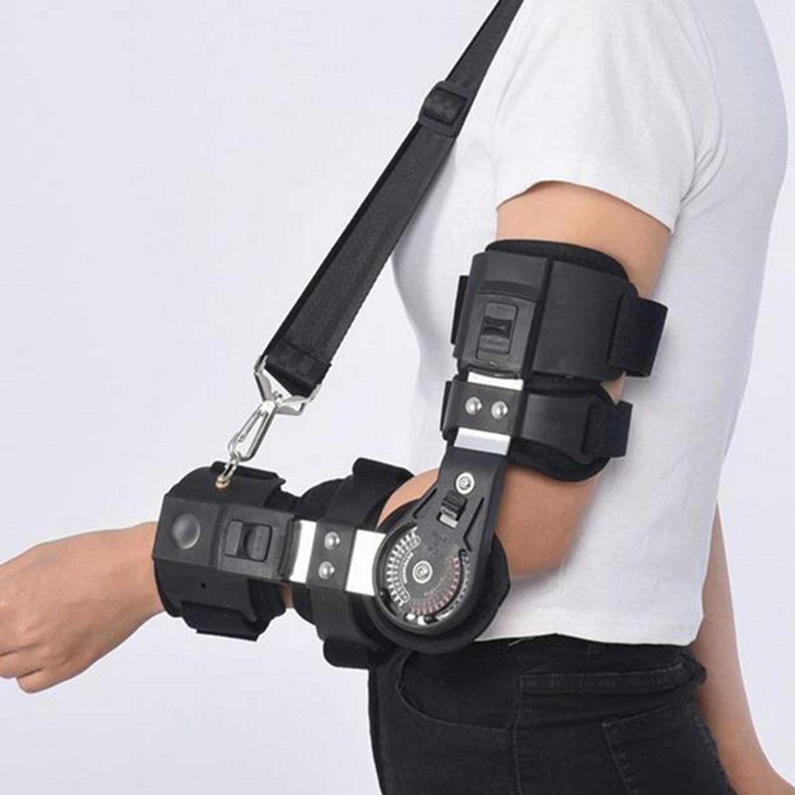 Elbow Brace Corrective Protector Hinged Post OP Adjustable Fracture Splint Left