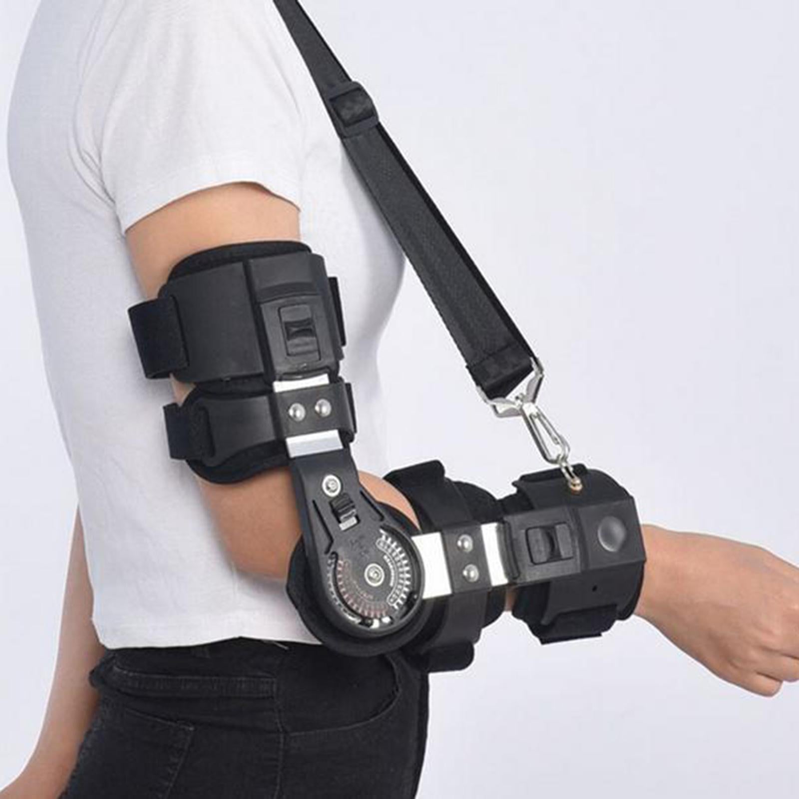 Elbow Brace Corrective Protector Hinged Post OP Adjustable Fracture Splint Right