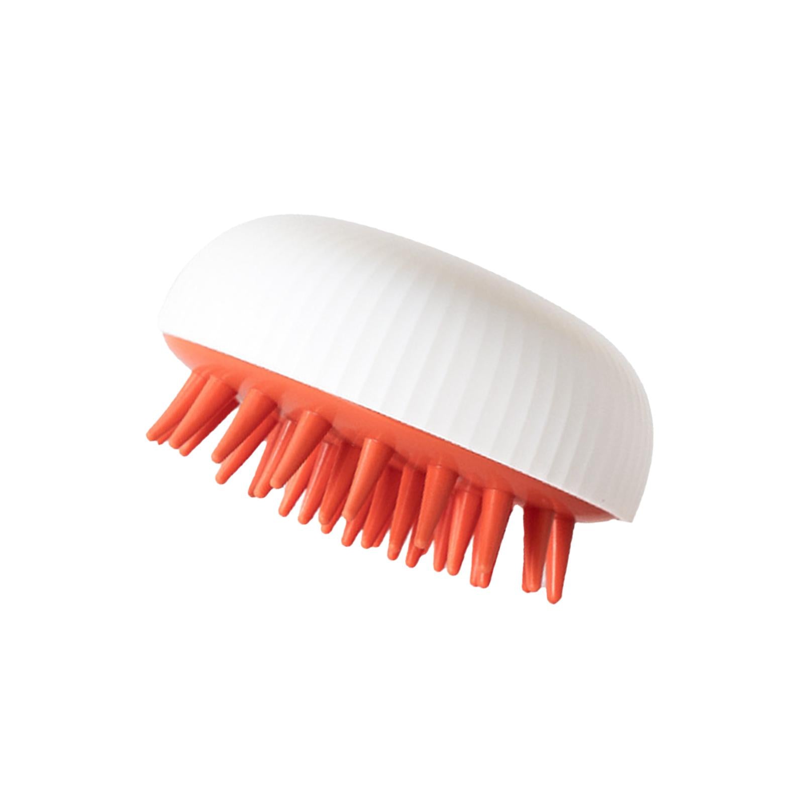 Handheld Hair Scalp Massager Shampoo Brush Wet Dry for Adults Children Dogs White
