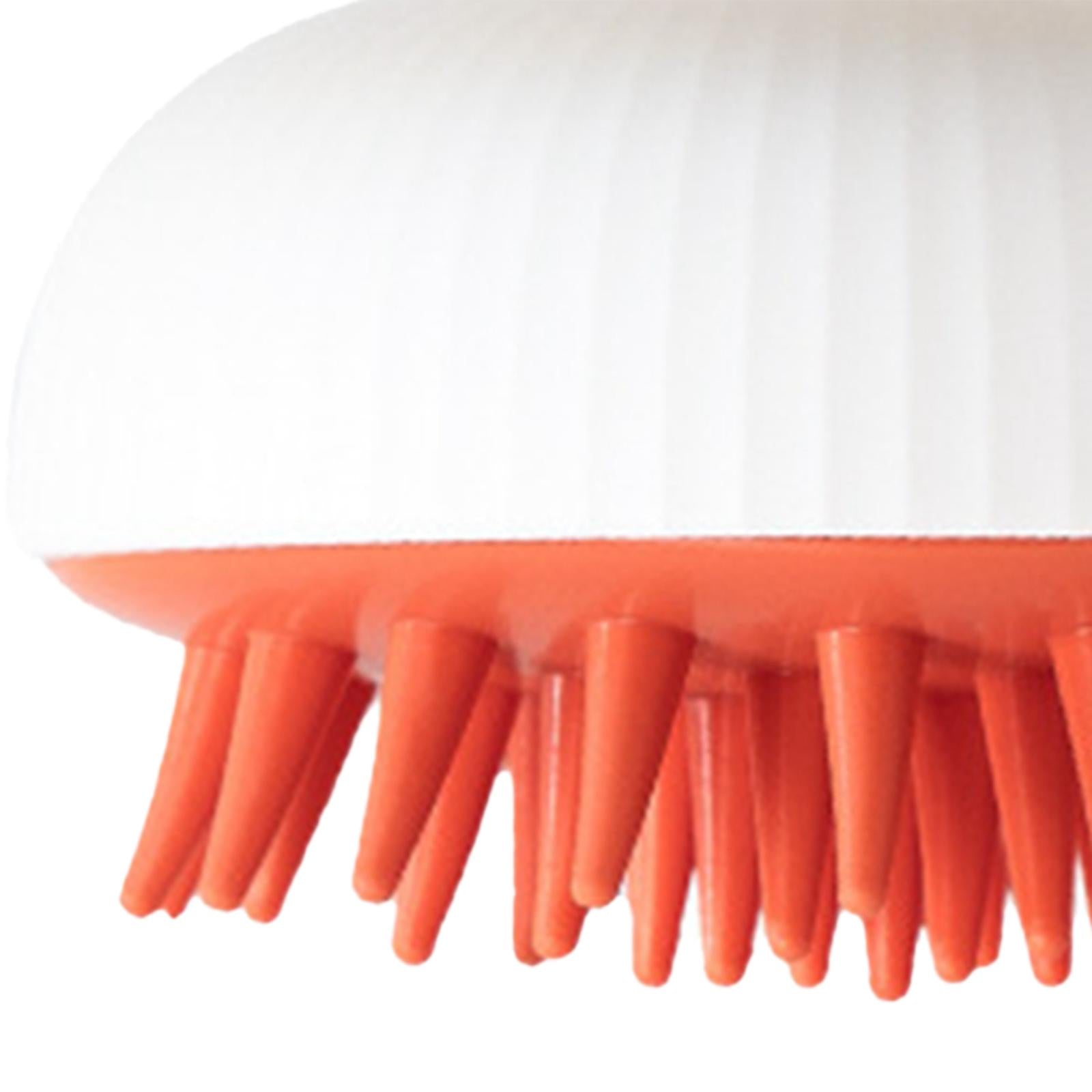 Handheld Hair Scalp Massager Shampoo Brush Wet Dry for Adults Children Dogs White