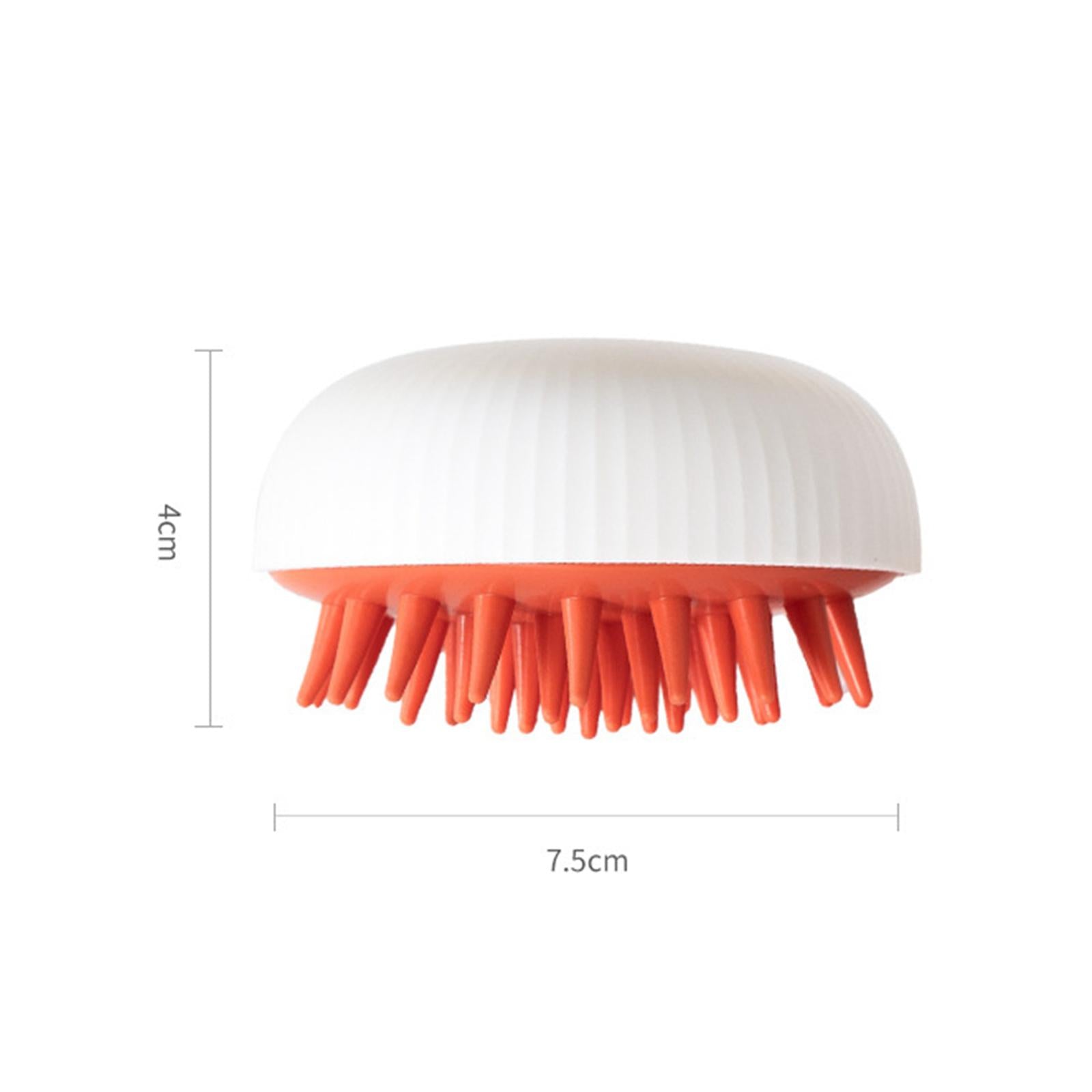 Handheld Hair Scalp Massager Shampoo Brush Wet Dry for Adults Children Dogs White