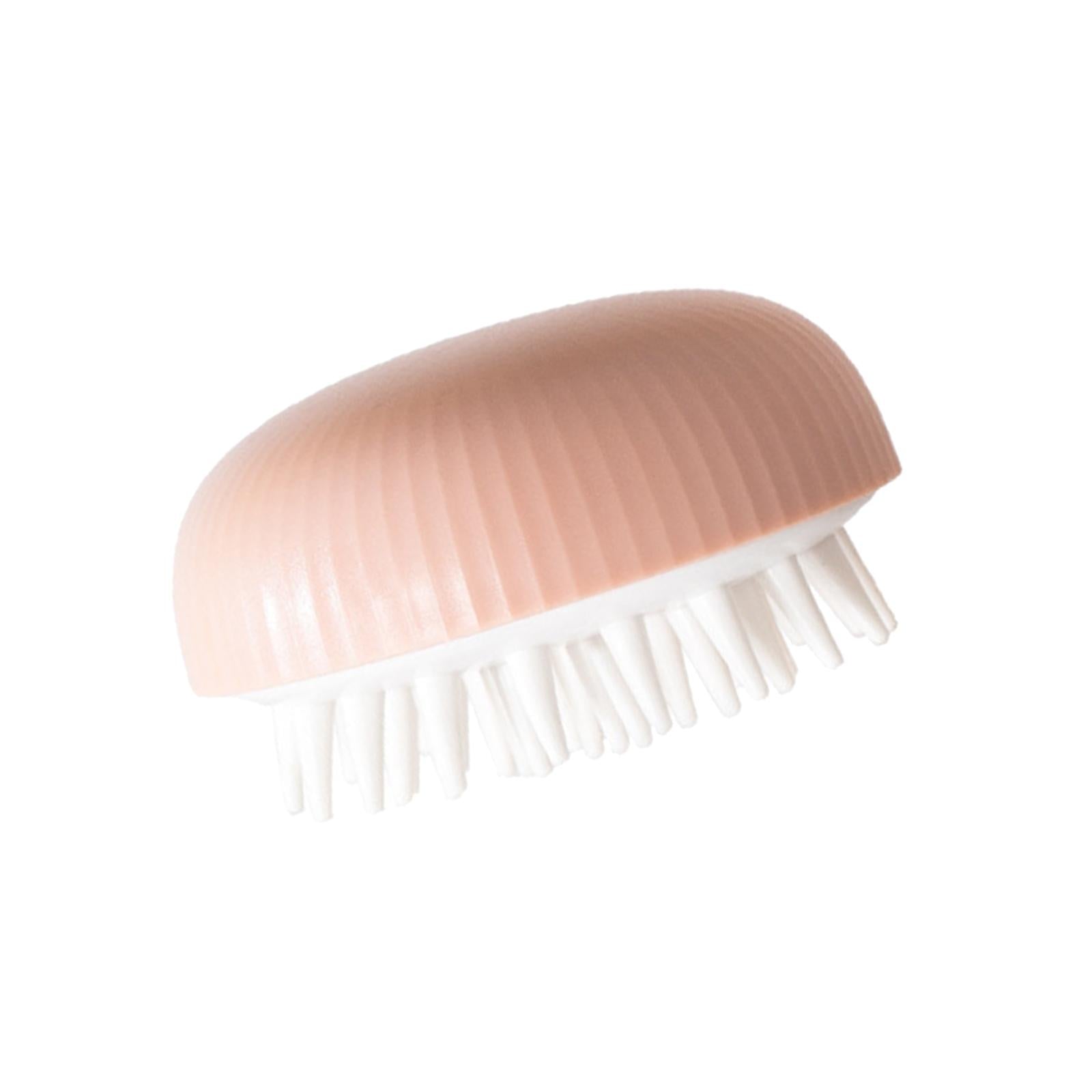 Handheld Hair Scalp Massager Shampoo Brush Wet Dry for Adults Children Dogs Pink