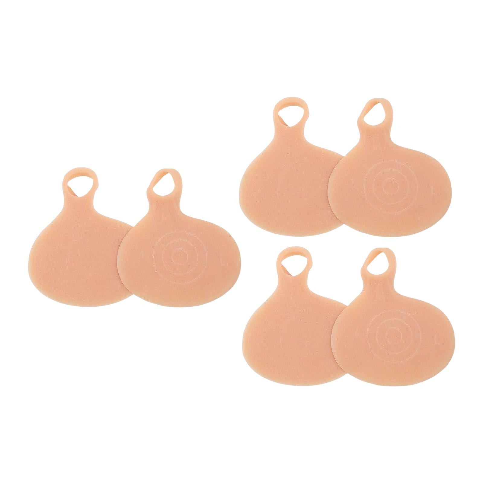 6Pcs Forefoot Pads Foot Protection Elastic silicone for High Heel Skin Color