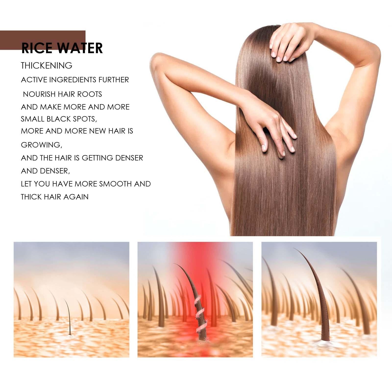Rice Water Shampoo Moisturize for All Hair Types Dry Damaged Hair 100ml