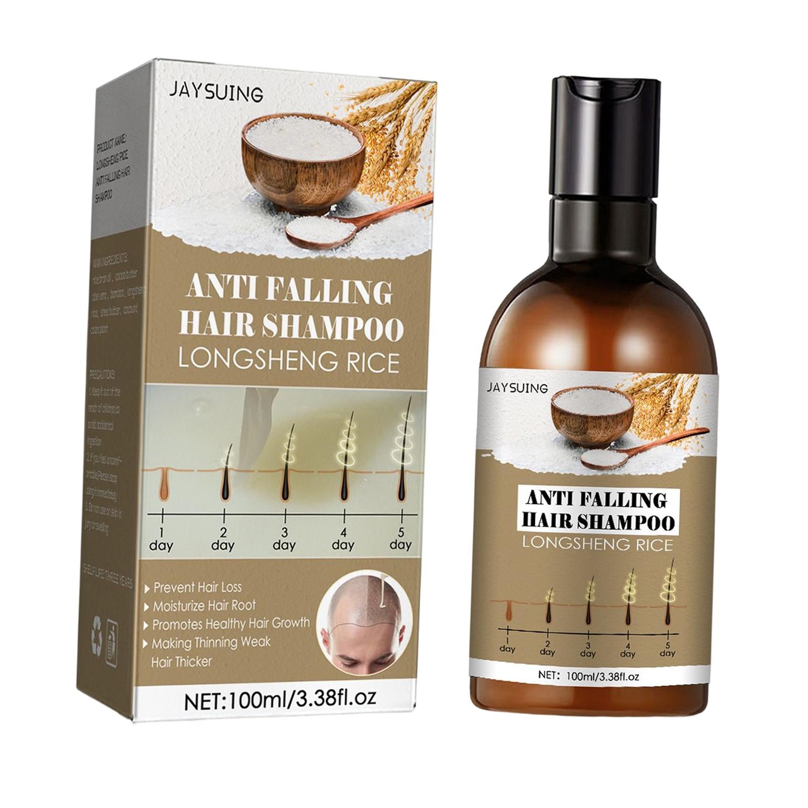 Rice Water Shampoo Moisturize for All Hair Types Dry Damaged Hair 100ml