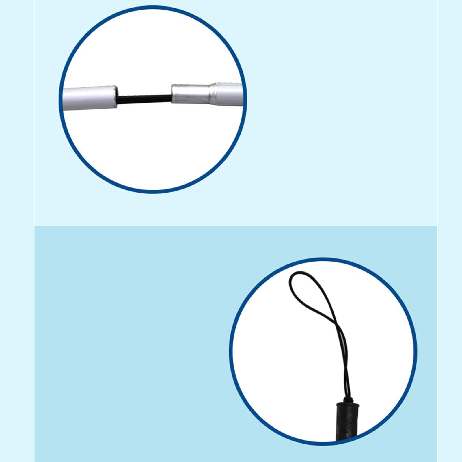 Foldable Blind Cane Walker Lightweighted with Padded Tip Crutch Cane