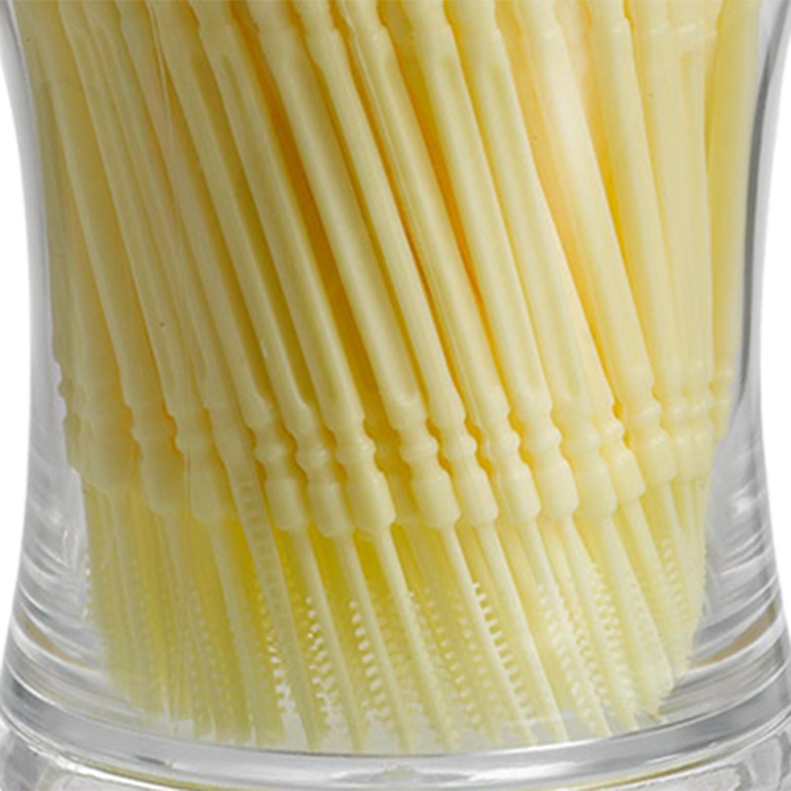 200x Toothpicks Tooth Cleaning Tool Teeth Stick Brush Toothpick Yellow