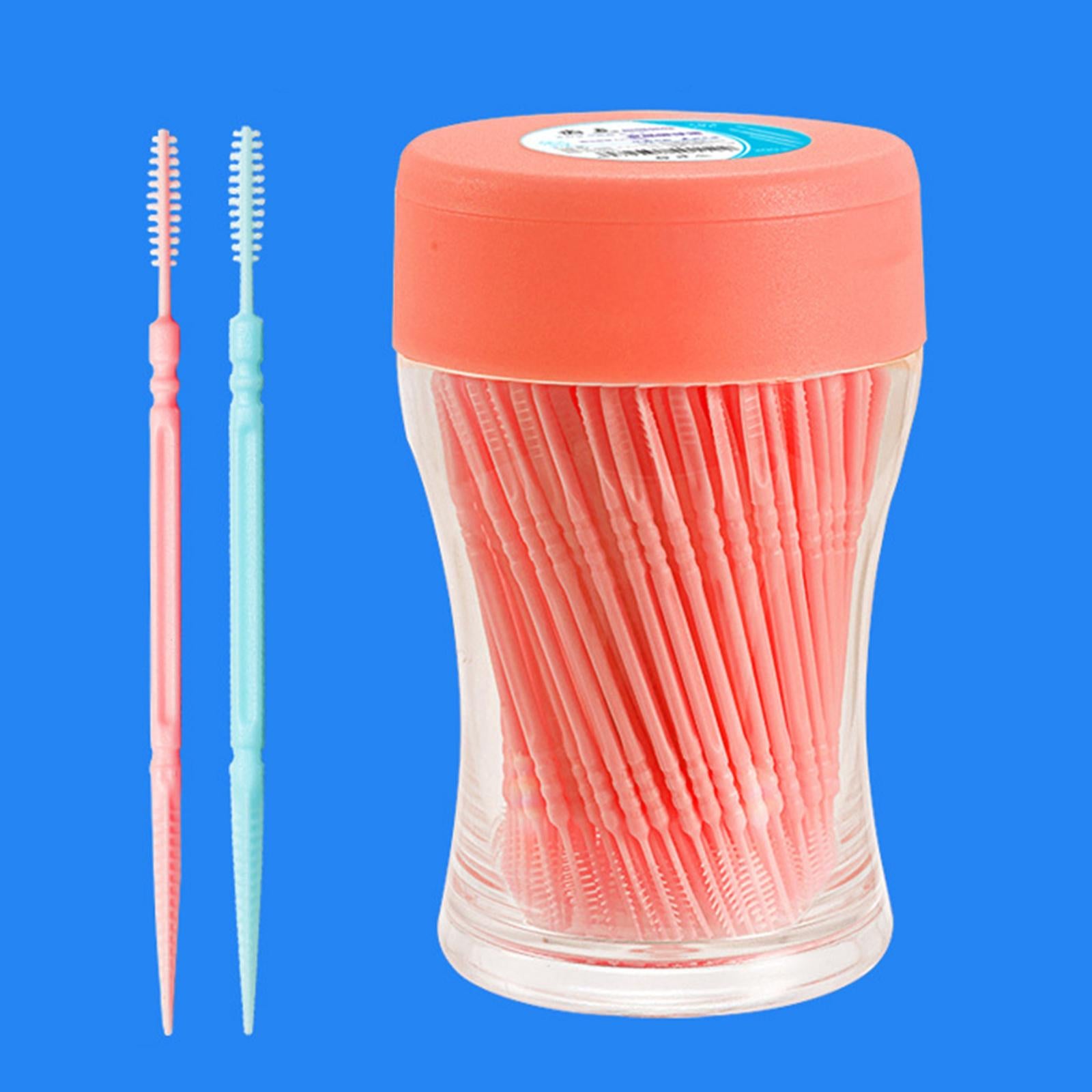 200x Toothpicks Tooth Cleaning Tool Teeth Stick Brush Toothpick Yellow