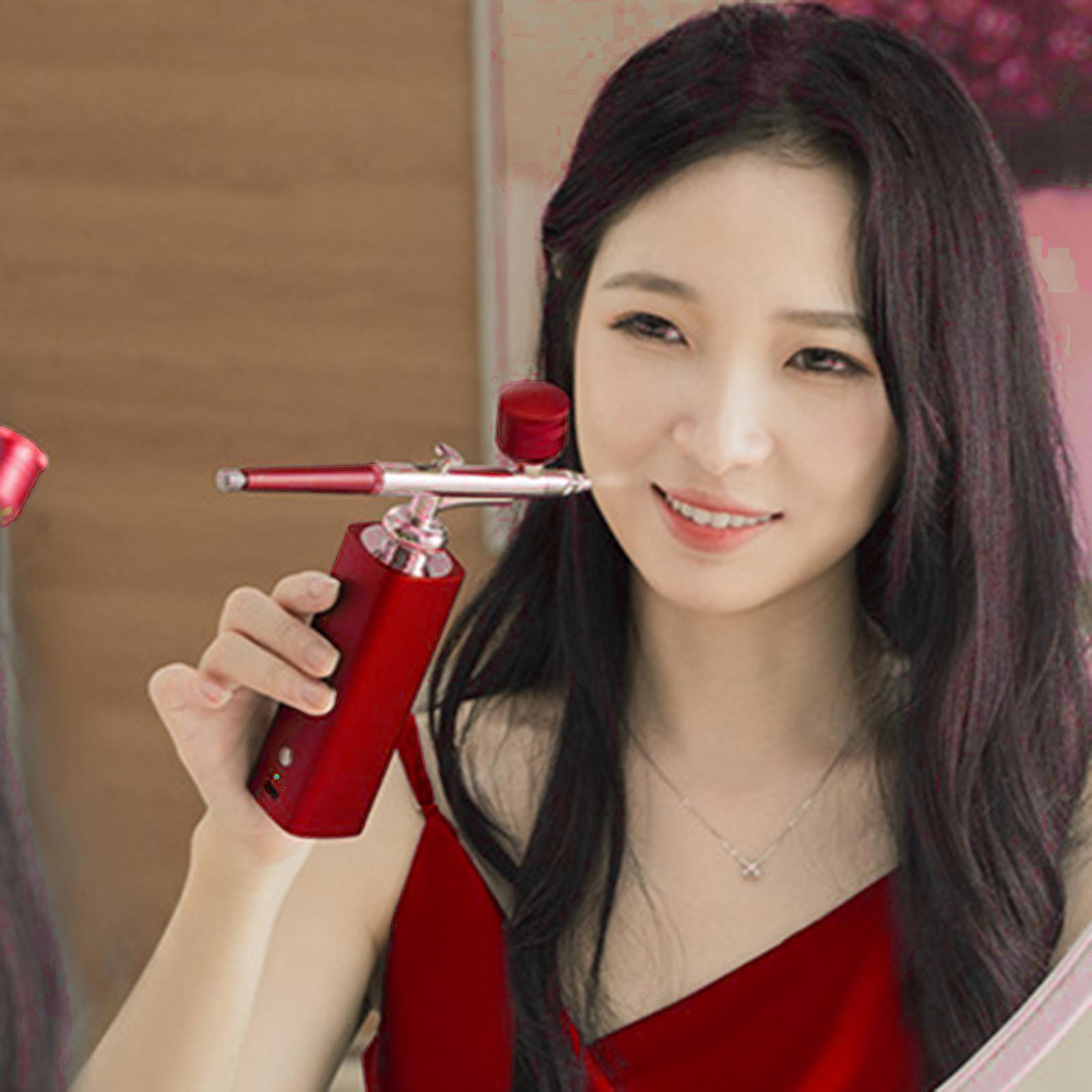 Facial Mist Sprayer Portable Facial Mist Sprayer Cordless Handheld Red