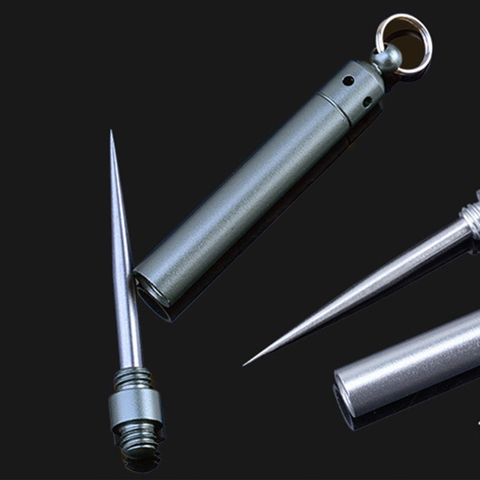 Stainless Steel Toothpick Waterproof Reusable for Outdoor Travel Camping Blue  J20