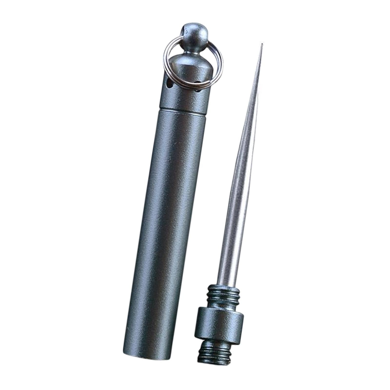 Stainless Steel Toothpick Waterproof Reusable for Outdoor Travel Camping Blue  J20