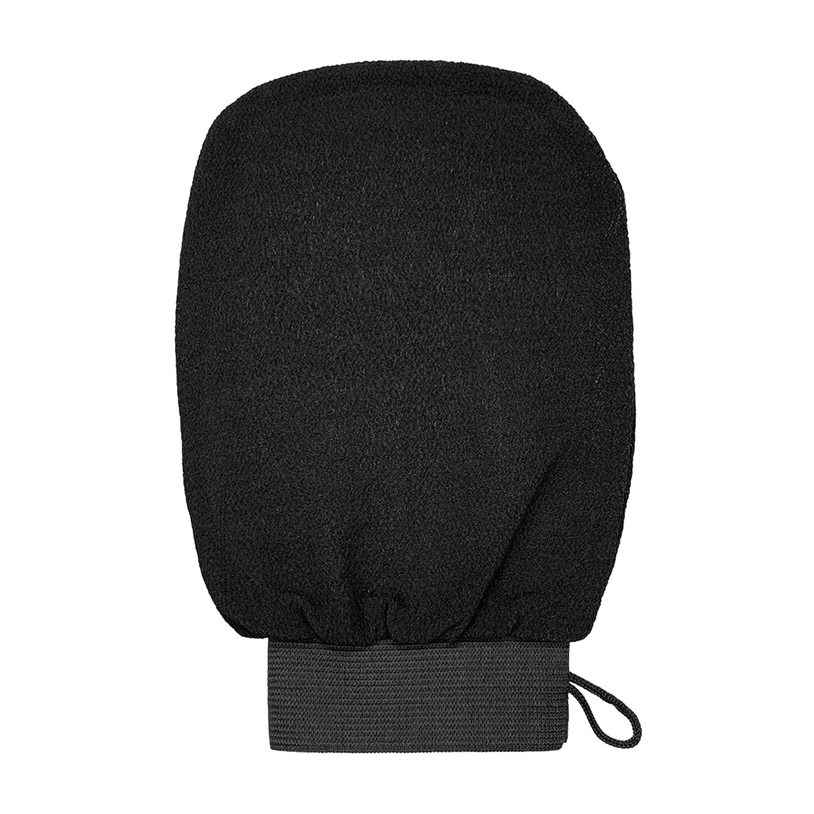 Bath Glove Scrubbing Gloves Body Scrub Double Sided Gentle leg Body Neck Black