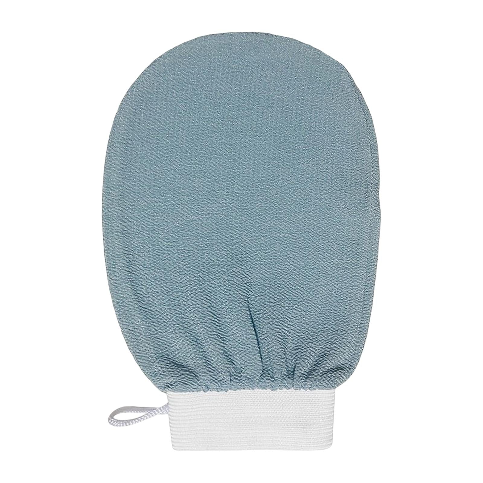 Bath Glove Scrubbing Gloves Body Scrub Double Sided Gentle leg Body Neck Blue