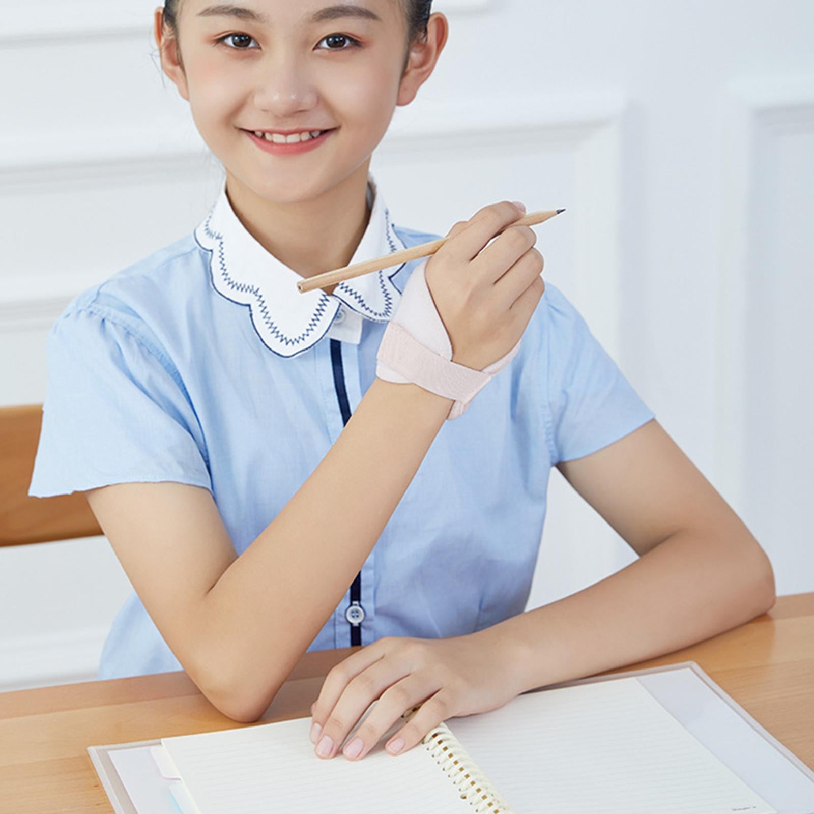 Writing Posture Correction Tool Handwriting Wrist Brace Children Adjustable Pink Medium