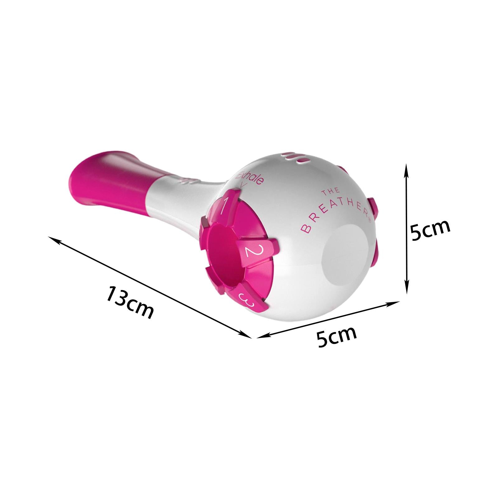 Lung Exercise Device Exerciser Natural Breathing Trainer Adjustable Red