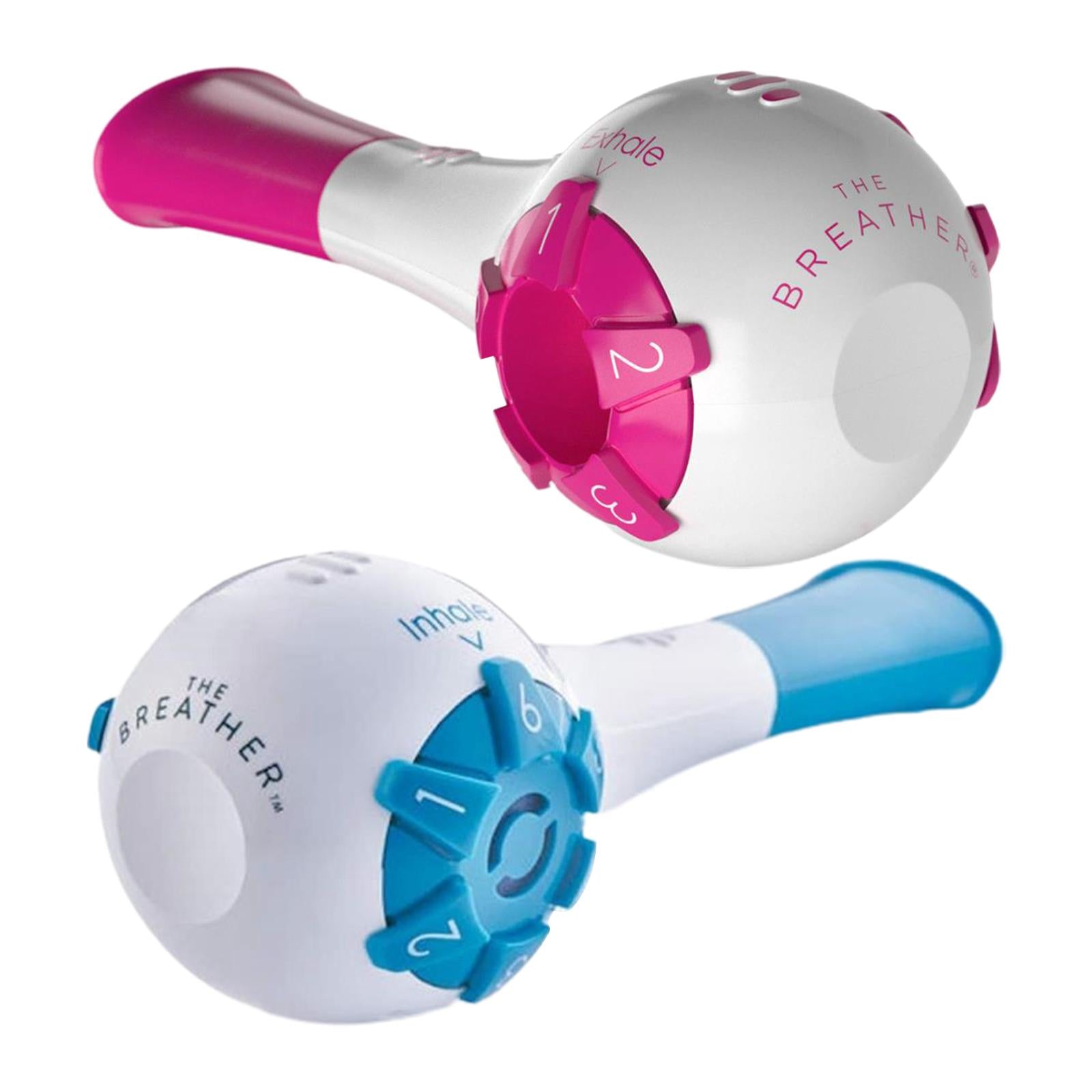 Lung Exercise Device Exerciser Natural Breathing Trainer Adjustable Red