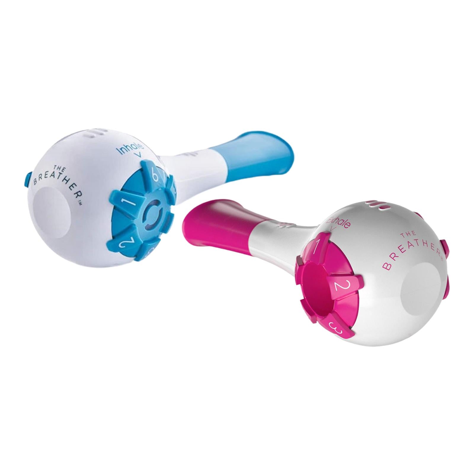 Lung Exercise Device Exerciser Natural Breathing Trainer Adjustable Red