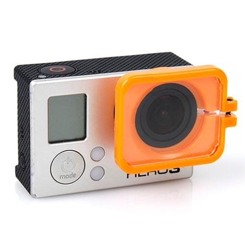 TMC Lens Anti-exposure Protective Hood for GoPro Hero 4 / 3+ (Orange)
