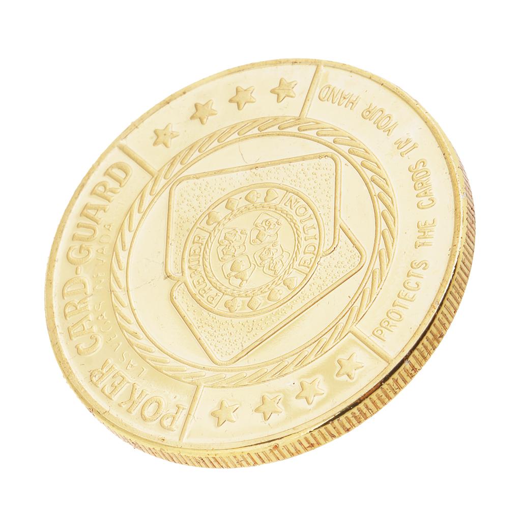 Gold Plated Lucky Poker Chip Coin Toys Commemorative Coin Toys Collectible
