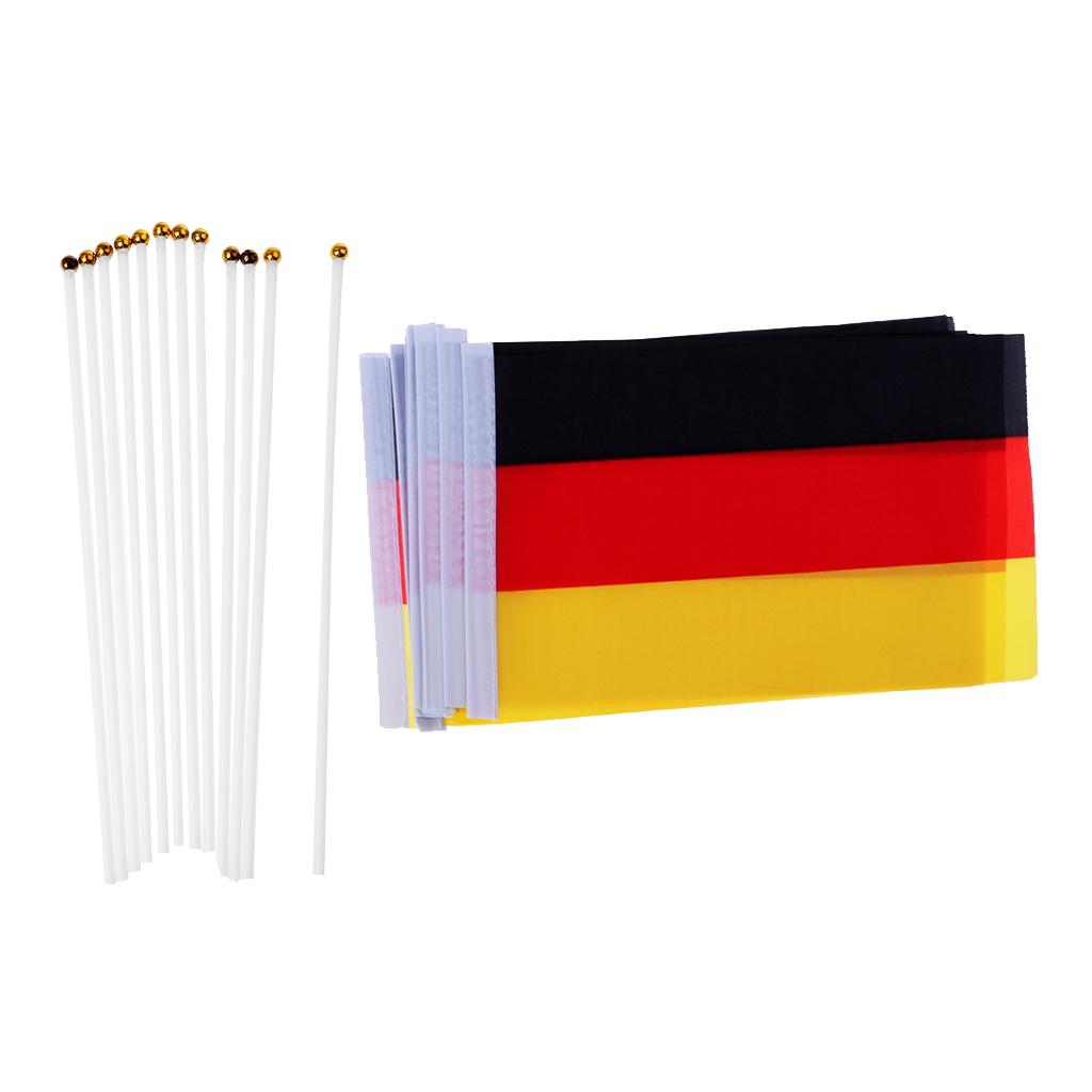 12PCS Flag Flags Banner Hand Waving Flag National Pride Flag Germany