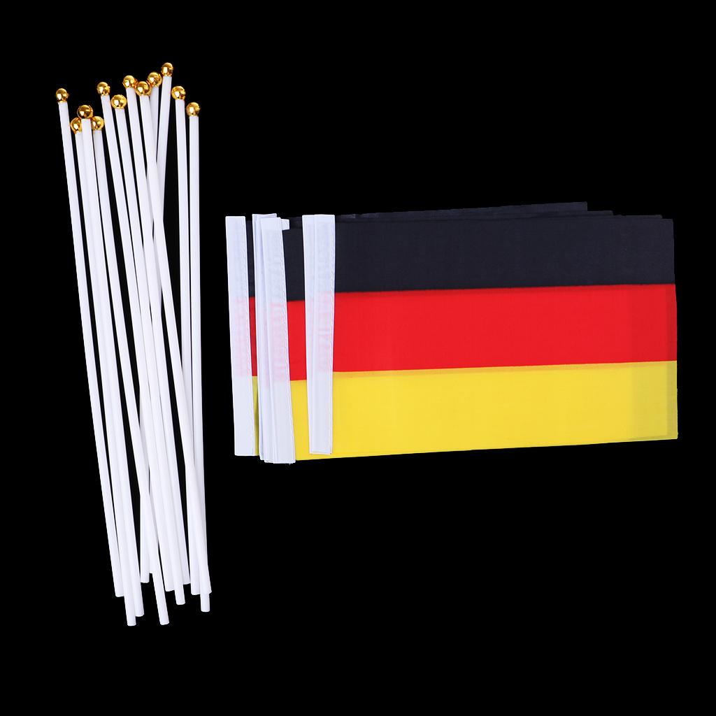 12PCS Flag Flags Banner Hand Waving Flag National Pride Flag Germany