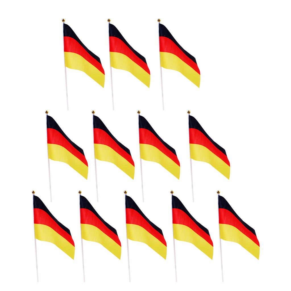 12PCS Flag Flags Banner Hand Waving Flag National Pride Flag Germany