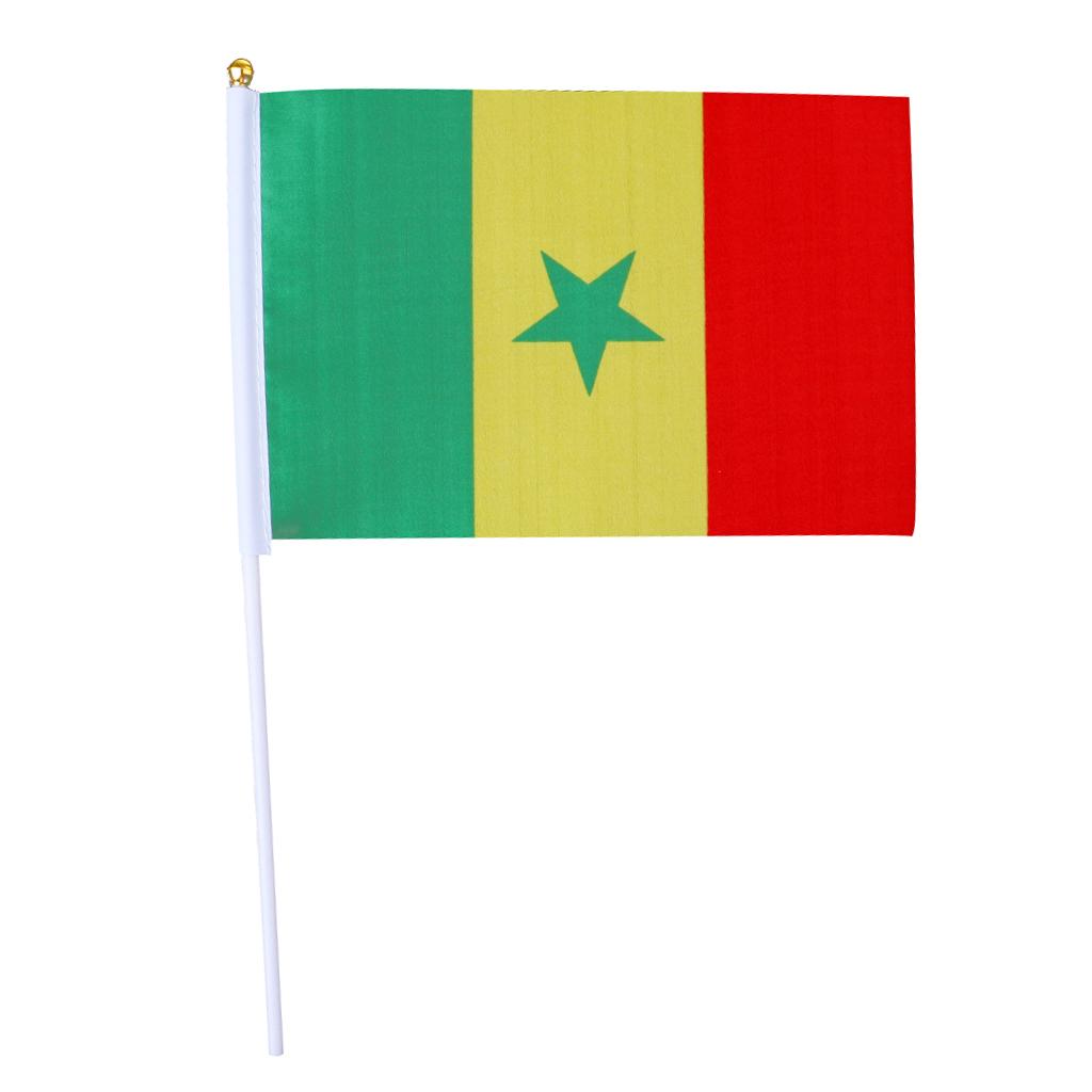 12PCS Flag Flags Banner Hand Waving Flag National Pride Flag Senegal