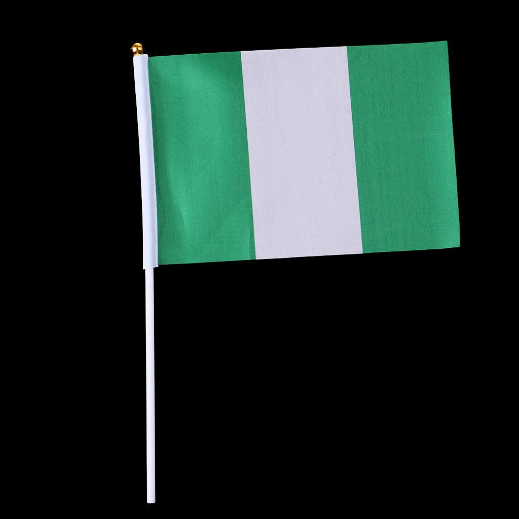 12PCS Flag Flags Banner Hand Waving Flag National Pride Flag Nigeria