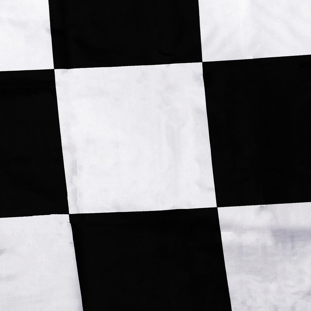 Black and White Checkered Motorsport Racing Banner Starting End Racing Flag
