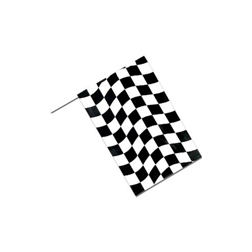 Black and White Checkered Motorsport Racing Banner Starting End Racing Flag