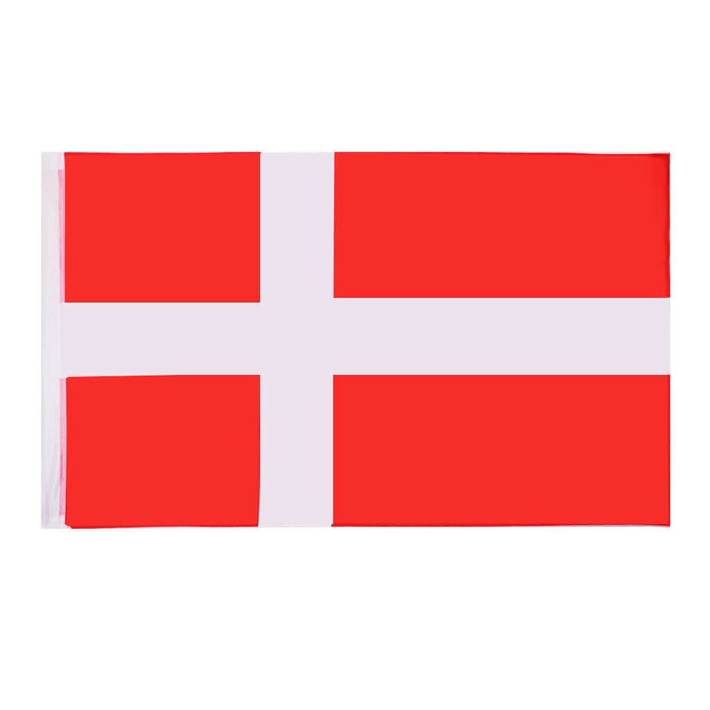 Country Large Flag National Banner Festival Decor Red White Denmark