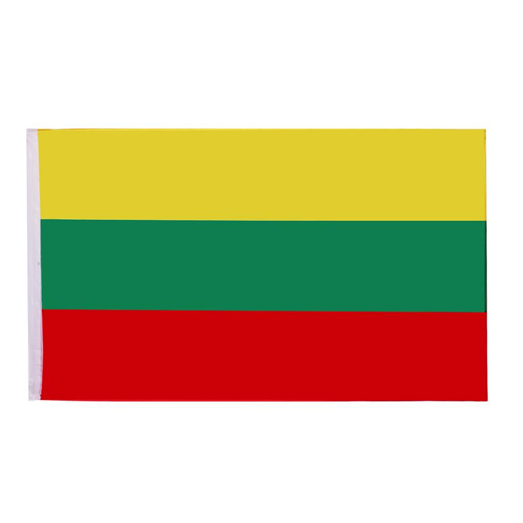 Country Large Flag National Banner Festival Decor Yellow Green Red Lithuania