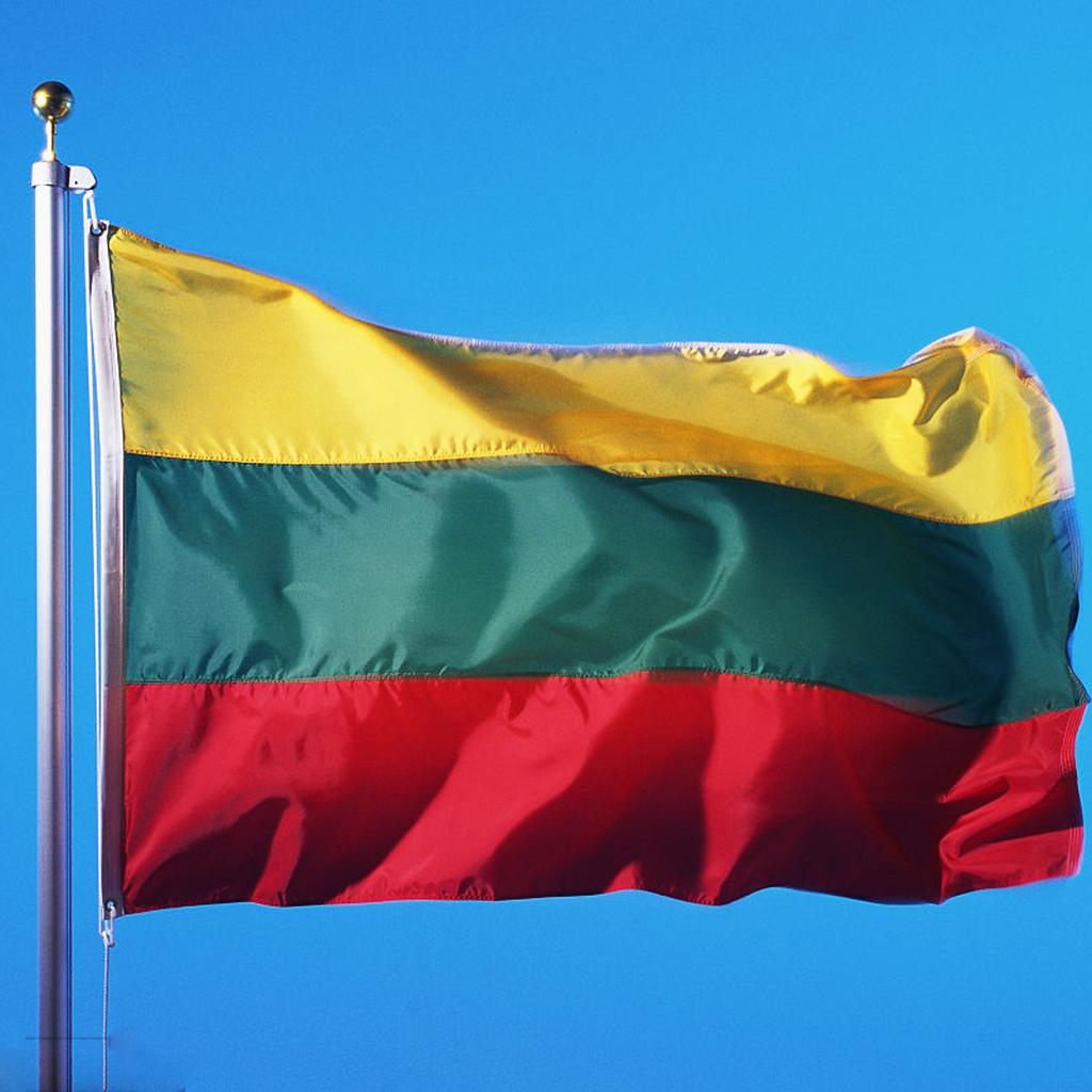 Country Large Flag National Banner Festival Decor Yellow Green Red Lithuania