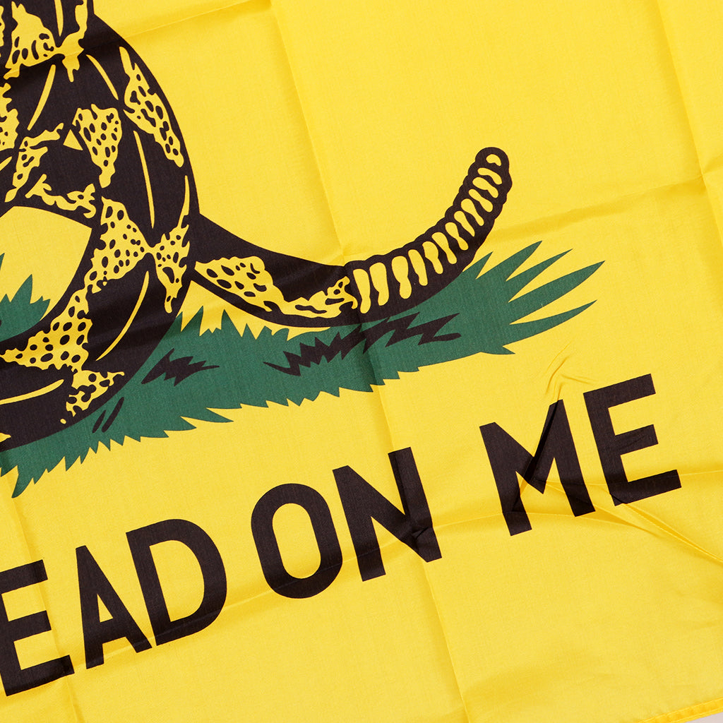 Gadsden State Yellow Black Coiled Snake Design Flag American Revolution Flag