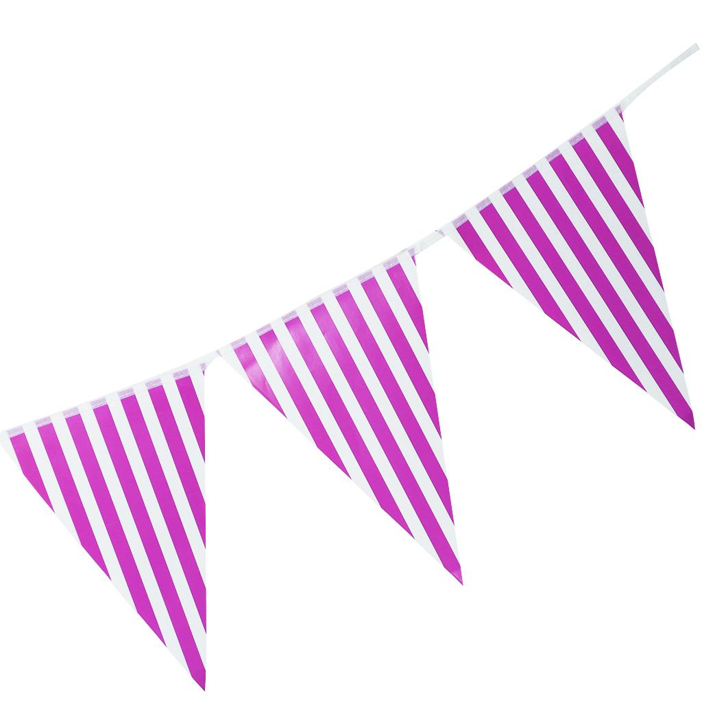 Colorful Paper Flag Banners Flag Decoration String Pennant Banner Purple
