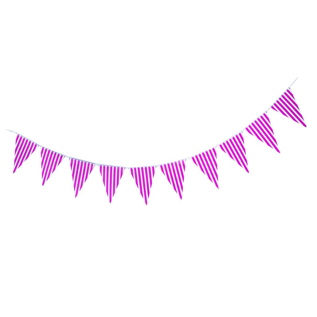 Colorful Paper Flag Banners Flag Decoration String Pennant Banner Purple