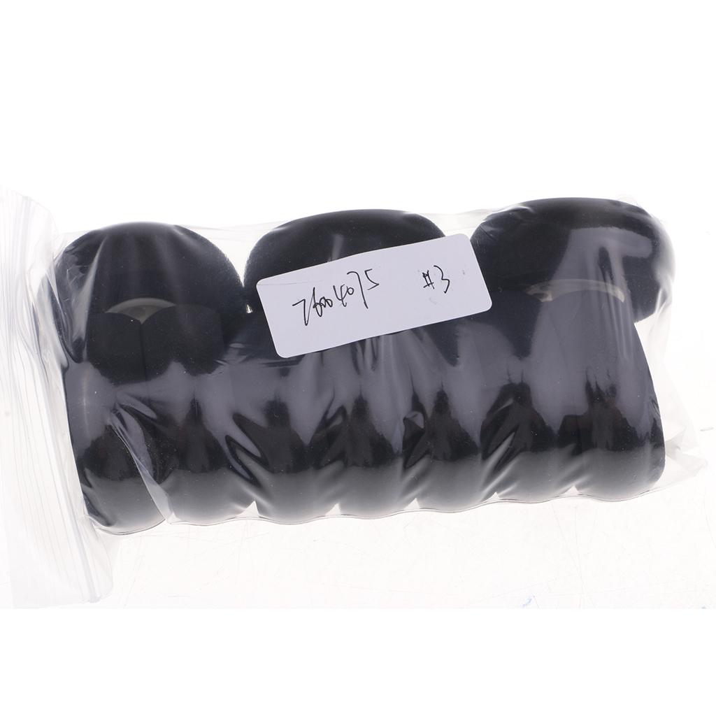 10 Pieces Black Sponge Wheels Tire for RC Airplane Model Toy Diameter 50mm