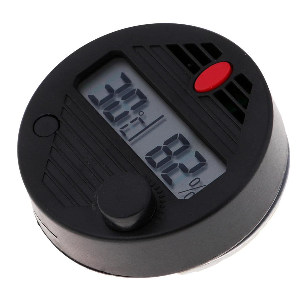 High Quality Round Digital Hygrometer Thermometer Temp for Cigars Humidors