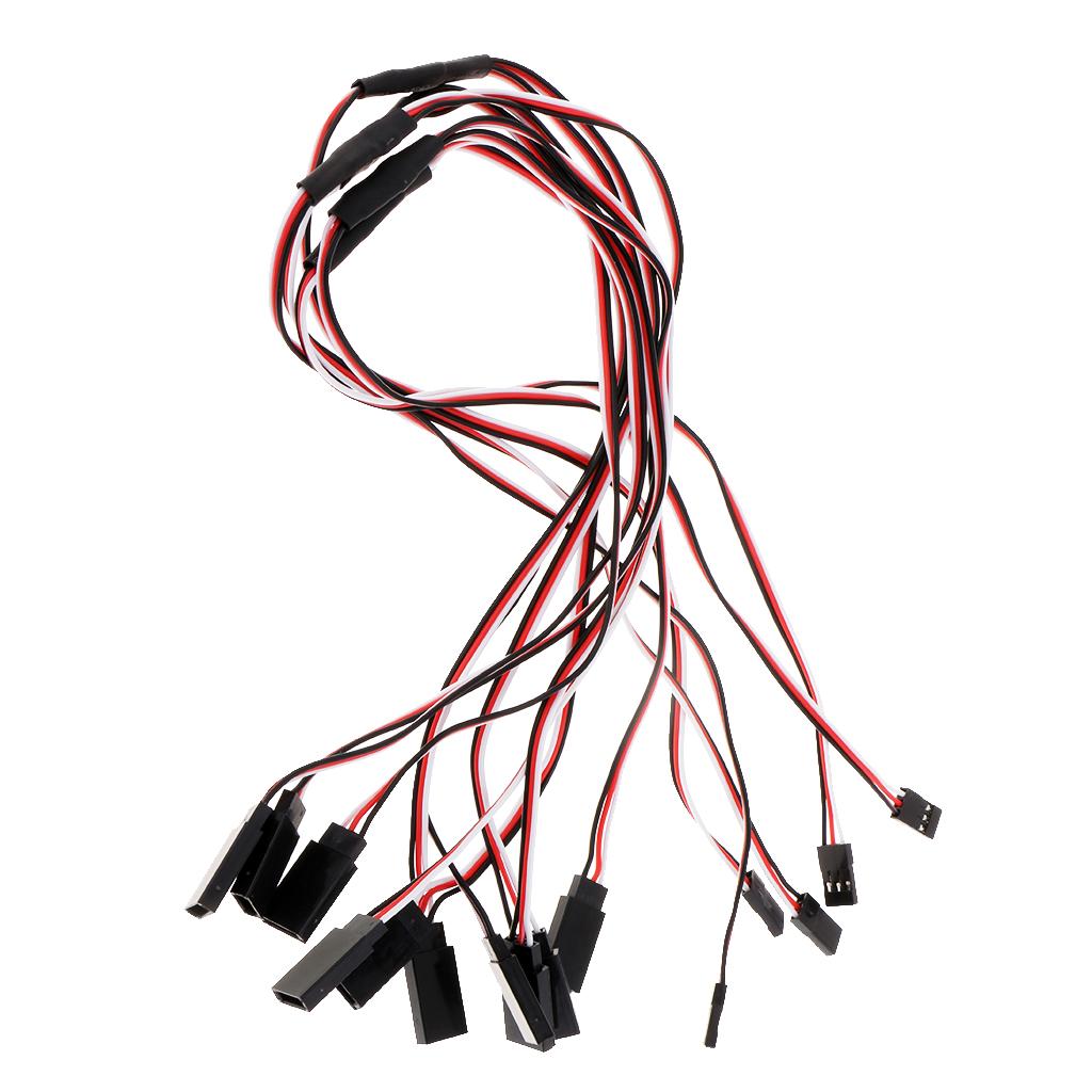 5pcs Y Type Steering Servo Extended Line Extension Lead Wire Cable 500mm