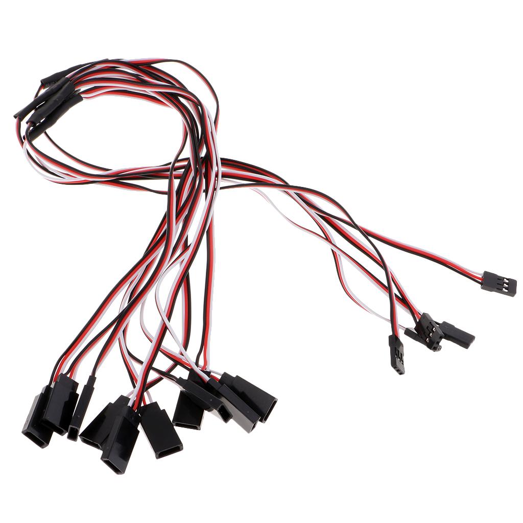 5pcs Y Type Steering Servo Extended Line Extension Lead Wire Cable 500mm