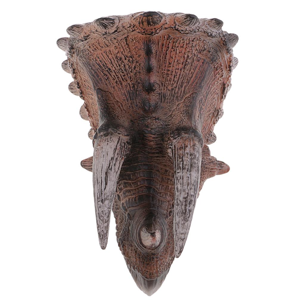 Simulation Dinosaur Figure Toy Hand Puppets for Kid Adult Triceratops