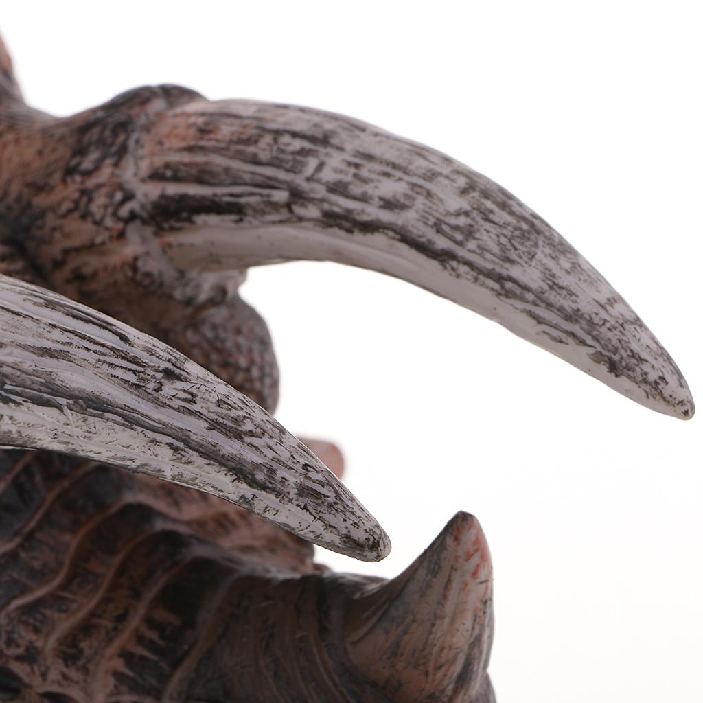 Simulation Dinosaur Figure Toy Hand Puppets for Kid Adult Triceratops