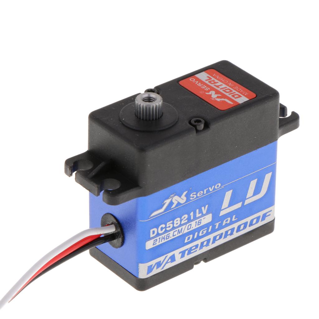 21KG Full Waterproof Digital Metal Servo for 1/10 1/8 RC Car Airplane