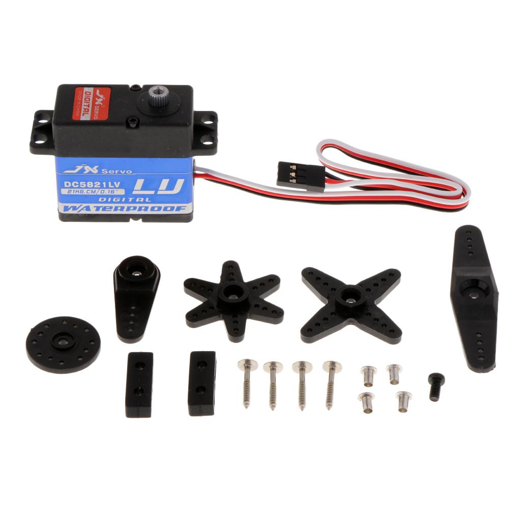 21KG Full Waterproof Digital Metal Servo for 1/10 1/8 RC Car Airplane