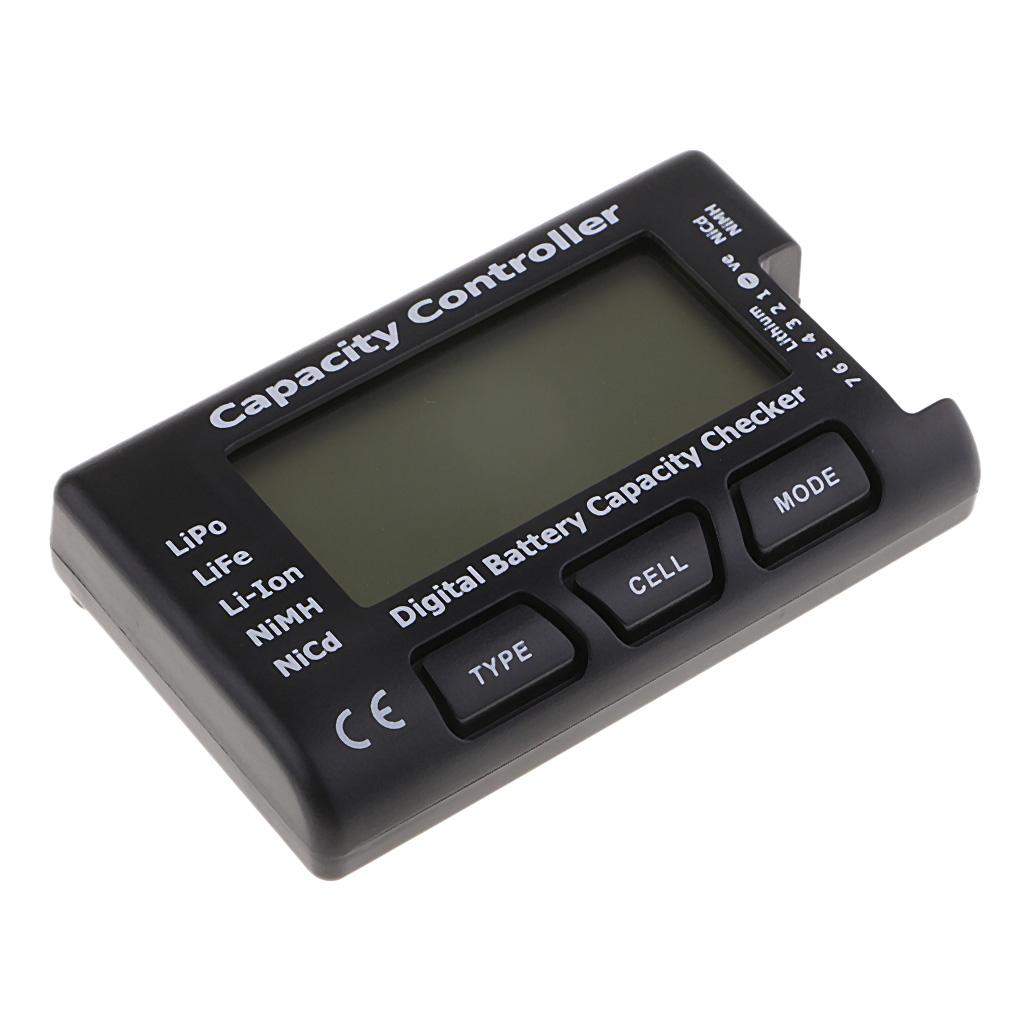 LCD Digital Battery Capacity Checker Tester for LiPo LiFe Li-ion NiMH Nicd