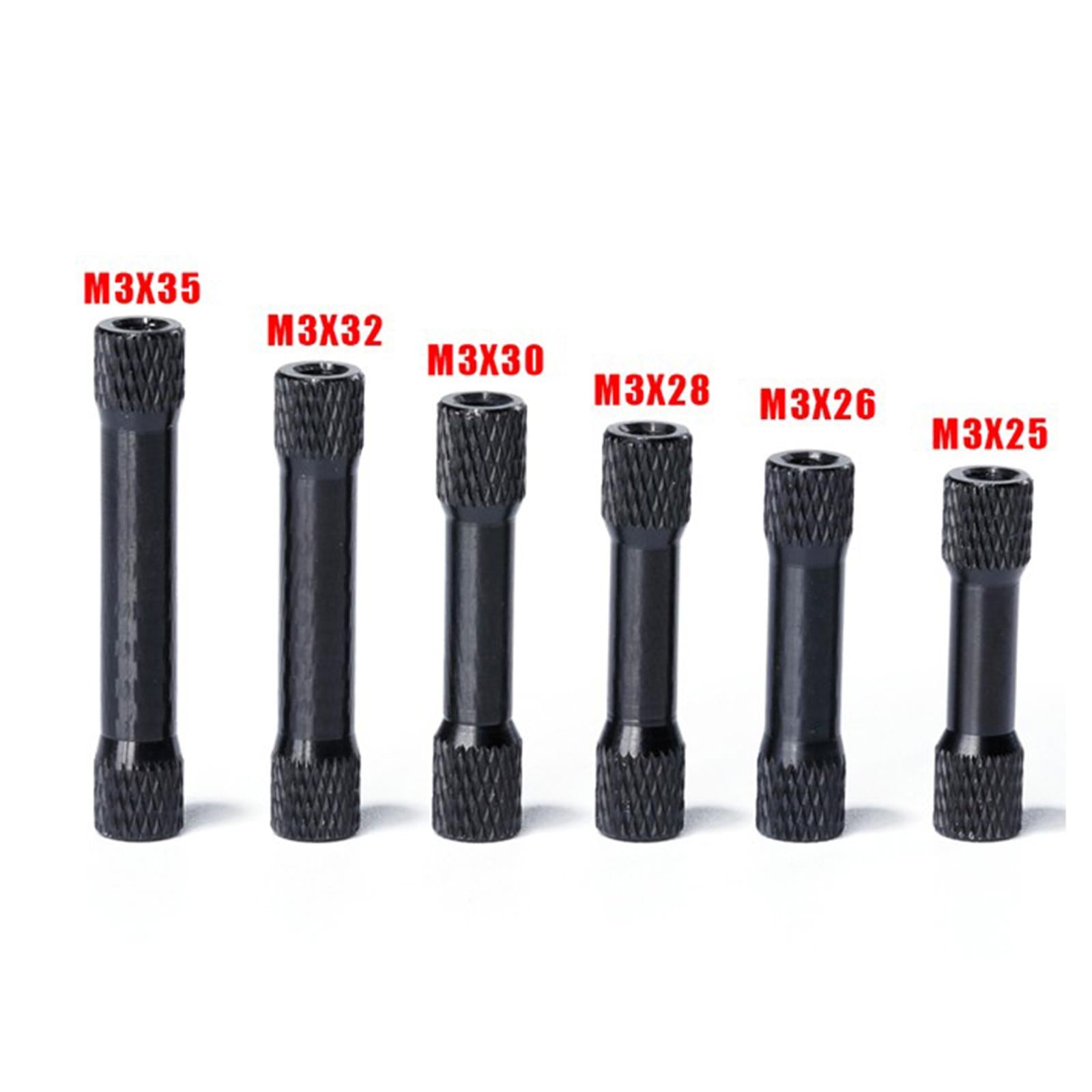 10x M3 Aluminum Standoff Column Spacer Pillar for RC Drone Quadcopter Black