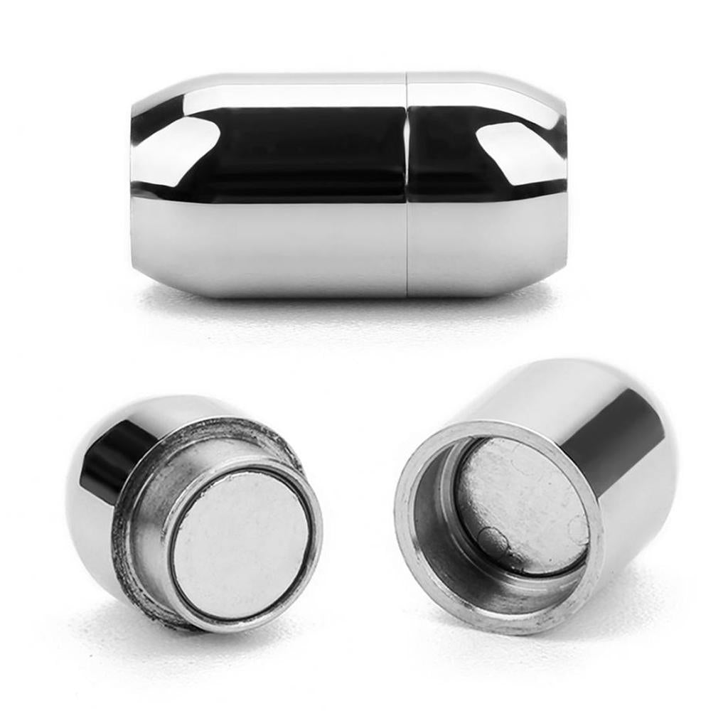 Column Magnetic Clasp Cord End Cap Bracelet Necklace Jewelry Inner Dia 5mm