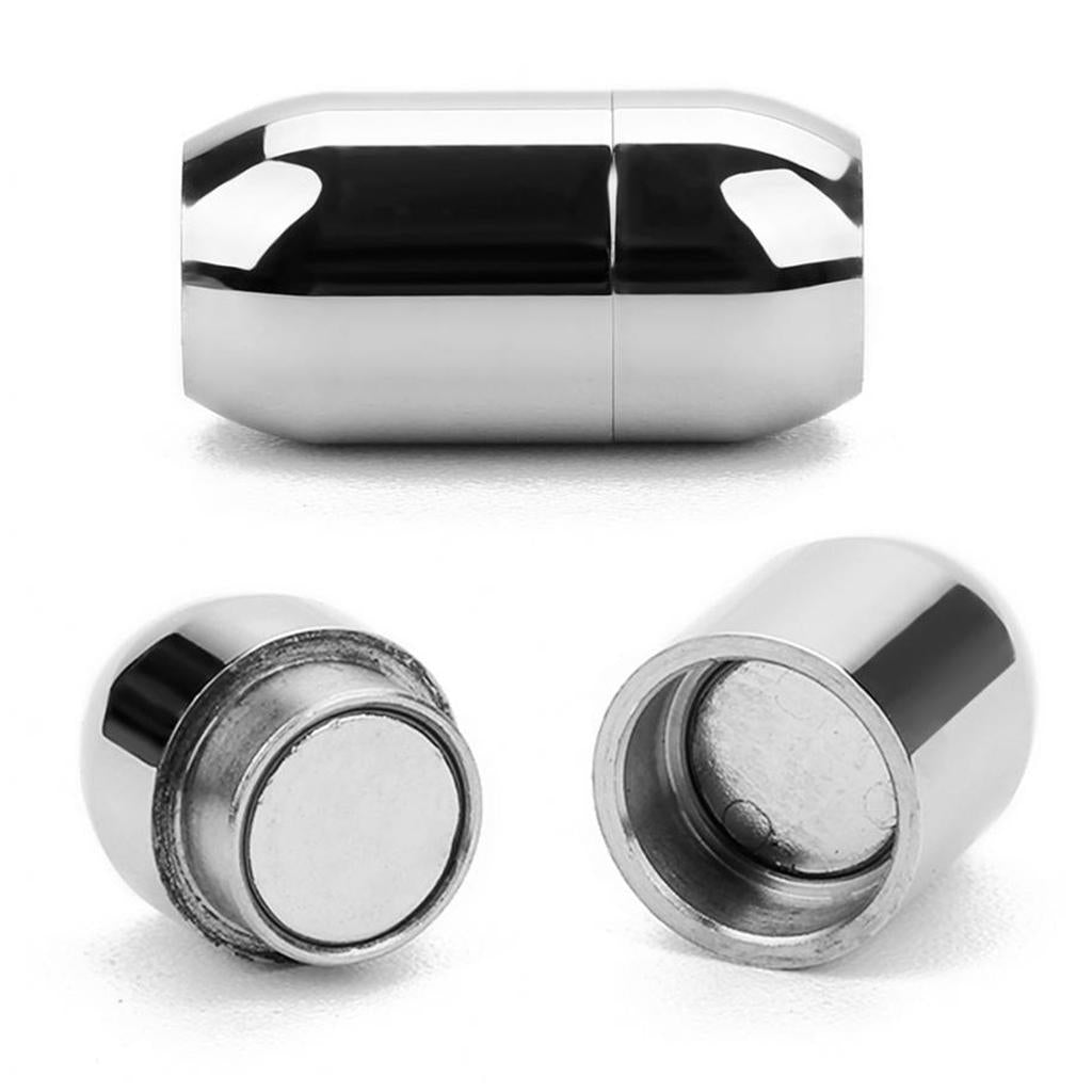 Column Magnetic Clasp Cord End Cap Bracelet Necklace Jewelry Inner Dia 8mm
