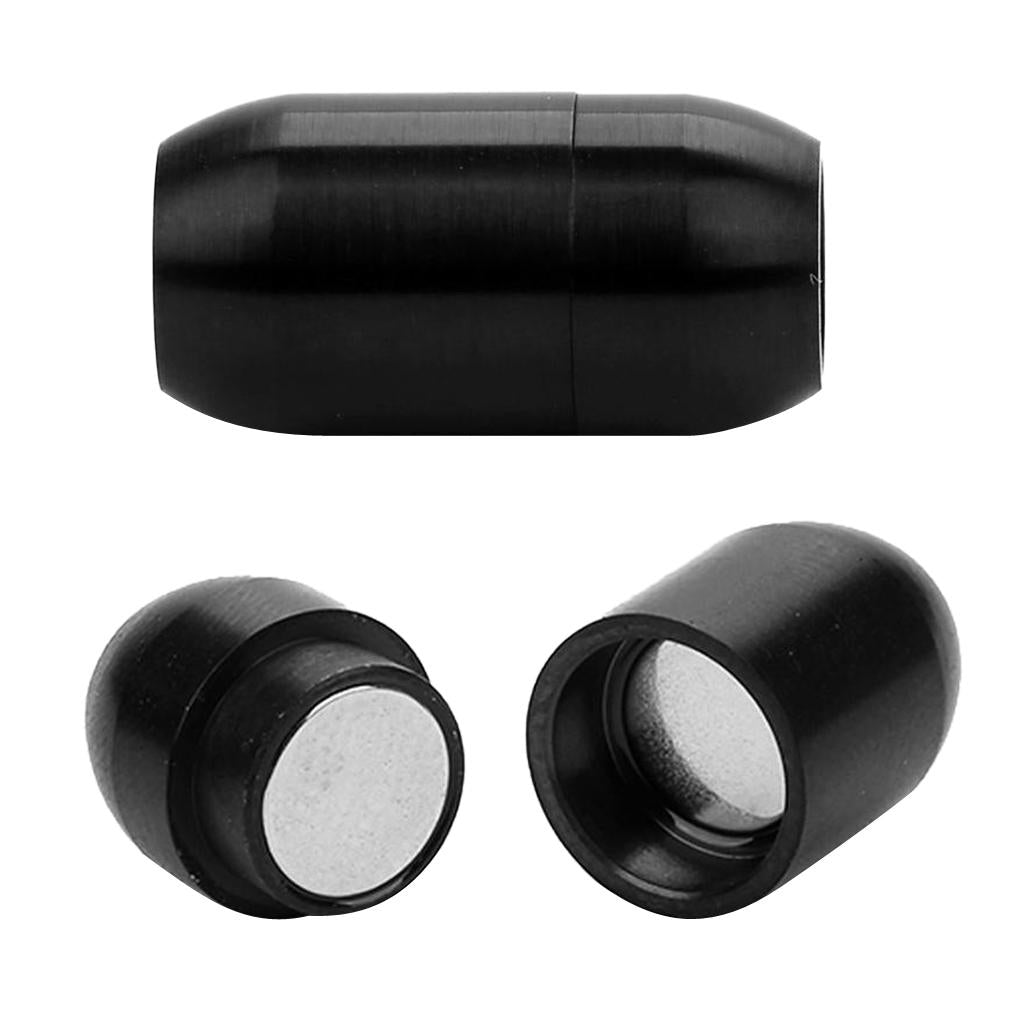 2pcs Column Magnetic Clasp Cord End Cap Bracelet Necklace Jewelry 3mm