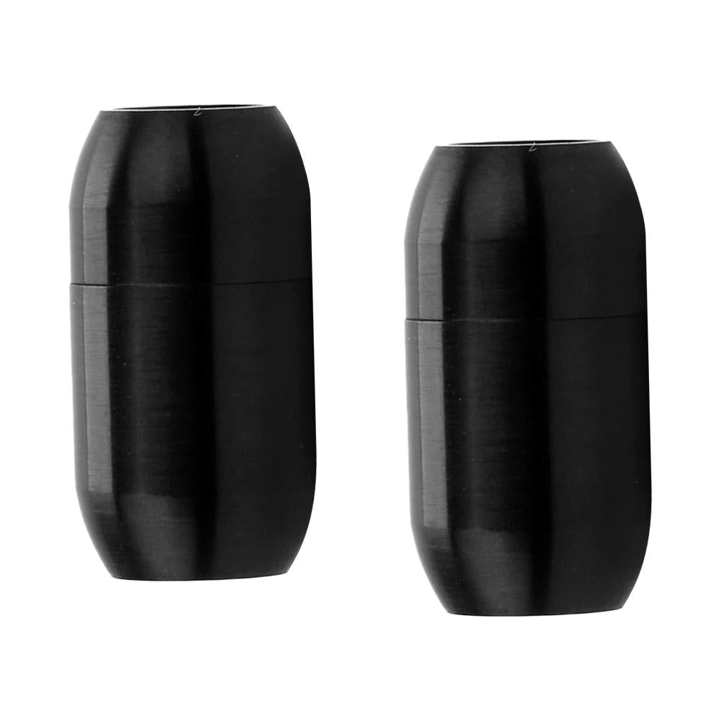 2pcs Column Magnetic Clasp Cord End Cap Bracelet Necklace Jewelry 6mm